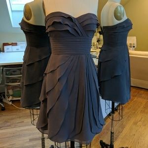 Short Ruffle Bridesmaid Dress